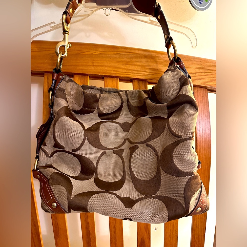 Coach Large Signature Hobo Bag